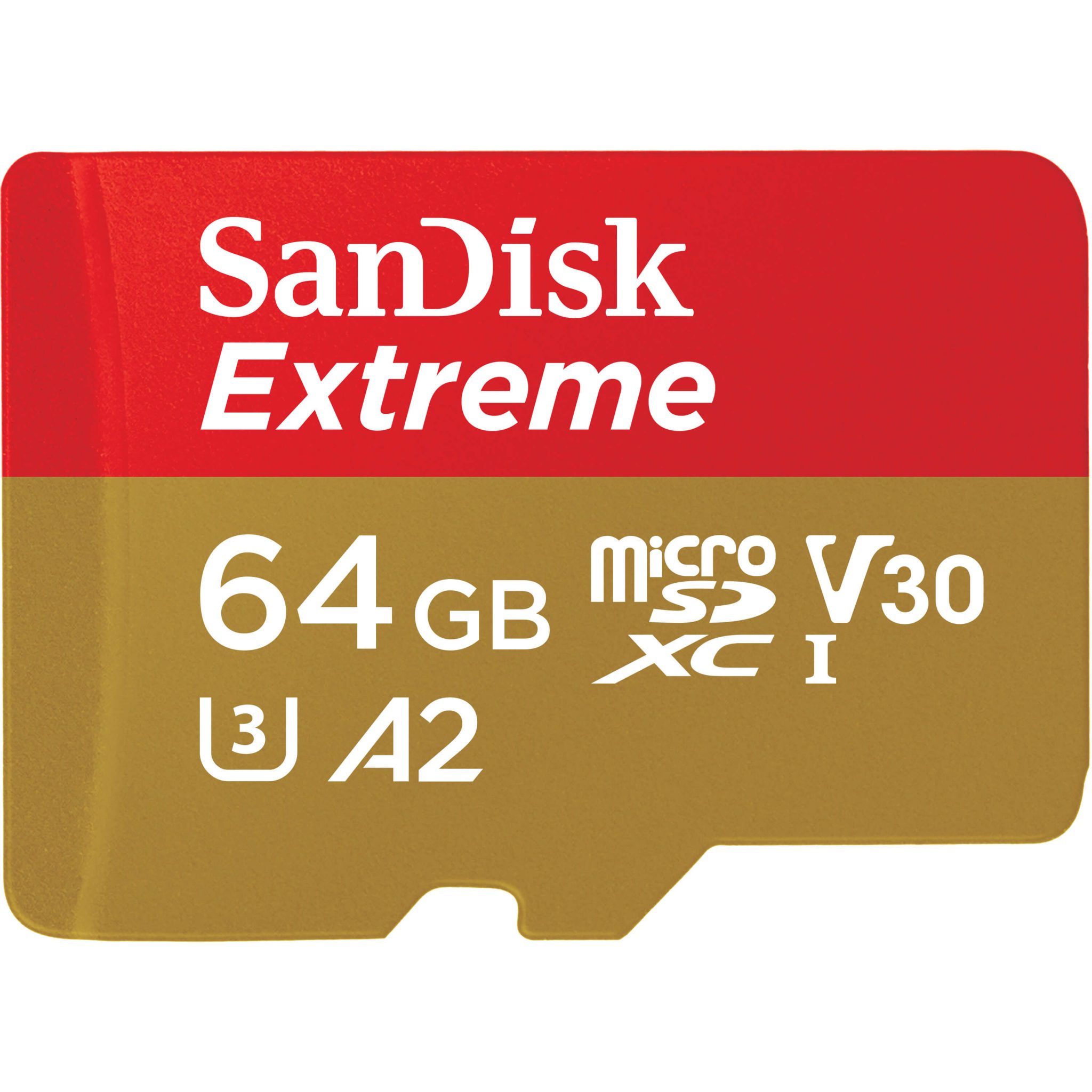 SANDISK MicroSDXC Extreme 64GB 160MB / s A2 C10 V30 UHS-I ...